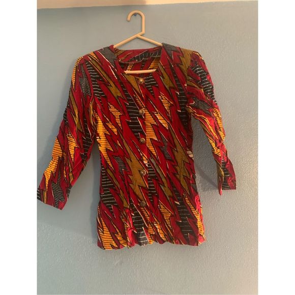 Vintage Button Down Long Sleeve Jacket Top - Picture 3 of 3